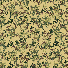 Camouflage Seamless Pattern, Clothing Camouflage