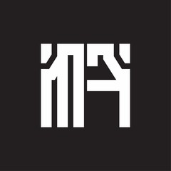 MF Logo with squere shape design template