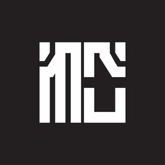 MO Logo with squere shape design template