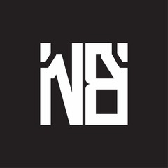 NB Logo with squere shape design template