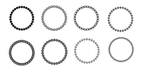 Vintage labels in the frame. Decorative frames labels in retro style. Set of vector images