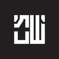 OW Logo with squere shape design template