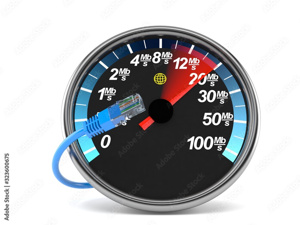 Poster network meter with network cable