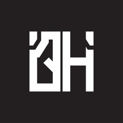 Fototapeta premium QH Logo with squere shape design template