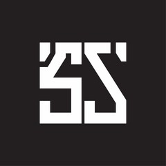 SS Logo with squere shape design template