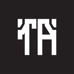 Fototapeta premium TA Logo with squere shape design template