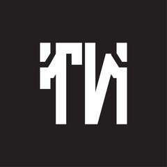 TN Logo with squere shape design template