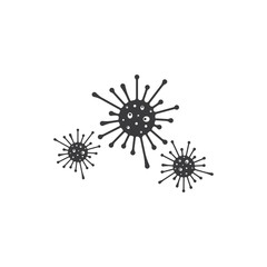 Bacteria vector illustration icon template