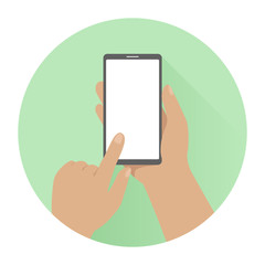 Smartphone symbol. Phone pictogram. Vector.