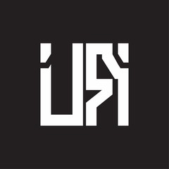 Fototapeta premium UR Logo with squere shape design template