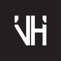 VH Logo with squere shape design template