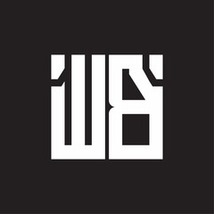 WB Logo with squere shape design template