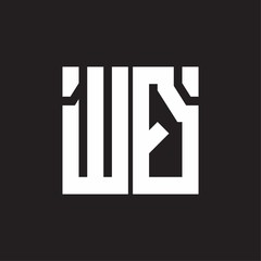 WQ Logo with squere shape design template