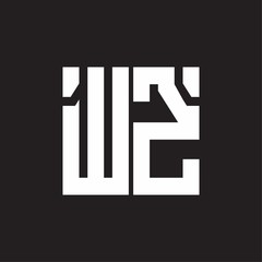 WZ Logo with squere shape design template