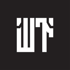 WT Logo with squere shape design template