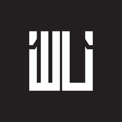 WU Logo with squere shape design template