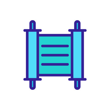 recommend clip art: parchment paper scroll icon vector. Thin line sign. Isolated contour symbol illustration