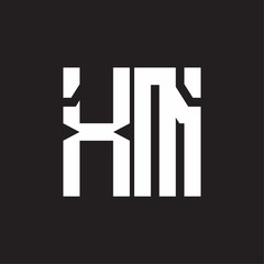 XM Logo with squere shape design template