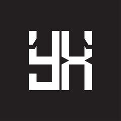 YX Logo with squere shape design template