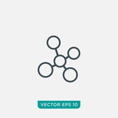 Molecule Icon Design, Vector EPS10