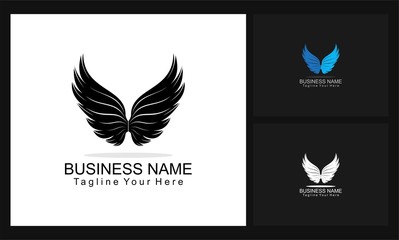 wing vector concept design business logo