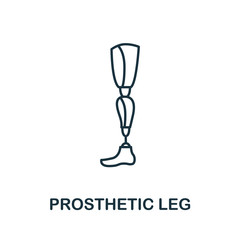 Leg Protrusion icon. Simple line element Leg Protrusion symbol for templates, web design and infographics