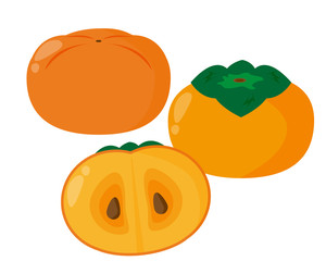 柿　甘柿　渋柿　フルーツ　果物