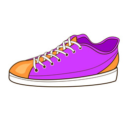 Old school classic sneaker. Sport wear for men and women. Wall stickers