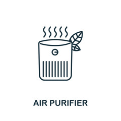 Air Purifier icon from household collection. Simple line Air Purifier icon for templates, web design and infographics