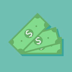 group money banknote icon symbol flat vector illustration