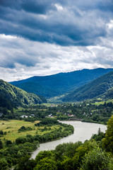 Fototapeta na wymiar carpathian rural landscape