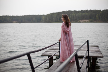 sad girl in the boat