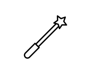 Magic wand line icon