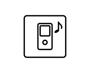 MP3 palyer line icon