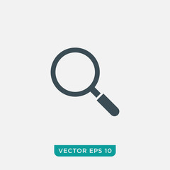 Magnifier Icon Design, Vector EPS10