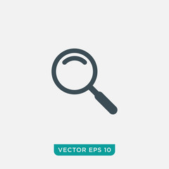 Magnifier Icon Design, Vector EPS10