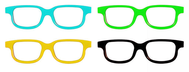 Fashion Sunglasses Set. Eyewear. Spectacle frames.