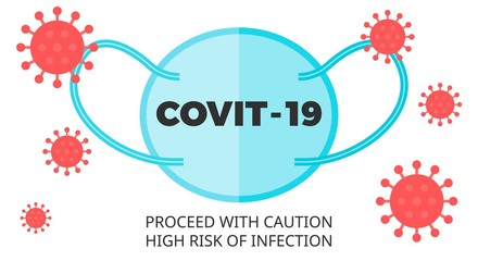 corona virus covit 19, face mask, and bacteria with face mask vectors illustration,