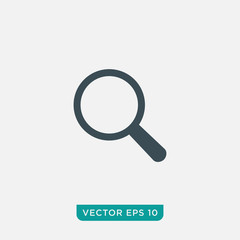 Magnifier Icon Design, Vector EPS10