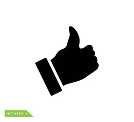 Thumb like icon vector design template
