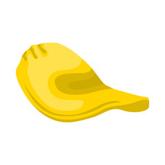 Isolated object of chip and slice sign. Graphic of chip and crunchy vector icon for stock.