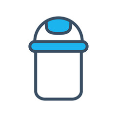 Garbage icon filled outline style