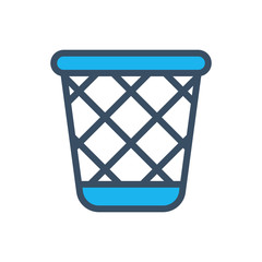 Garbage icon filled outline style