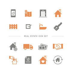 REAL ESTATE ICON SET