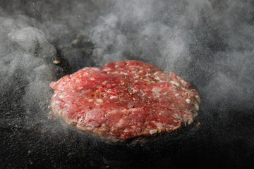Burger is fried.