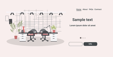 nail care workplace for master of manicure beauty salon horizontal copy space vector illustration