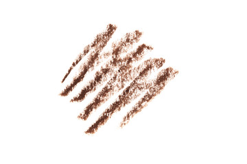 Brow liner pencil stroke on white background - Image