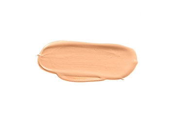 close up of beauty liquid powder stroke on white background - Image