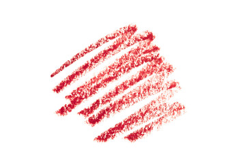Lipstick Liner Pencil Squiggles isolated on white background  - Image