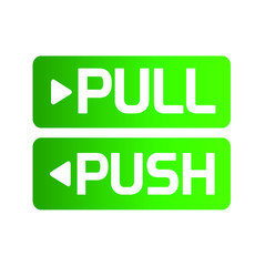 Pull and push vector sign